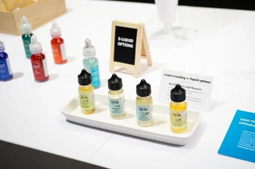 E-liquid options to discuss when asking about buying a vape.